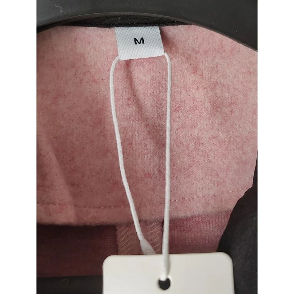 Double-Breasted Pink Coat with Black Trim Size Medium - Picture 5 of 7